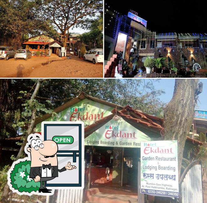 You can get some fresh air at the outside area of Ekdant Family Restaurant