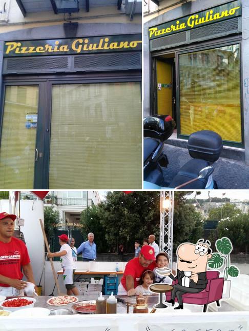Installez-vous à l'une des tables de Pizzeria Giuliano