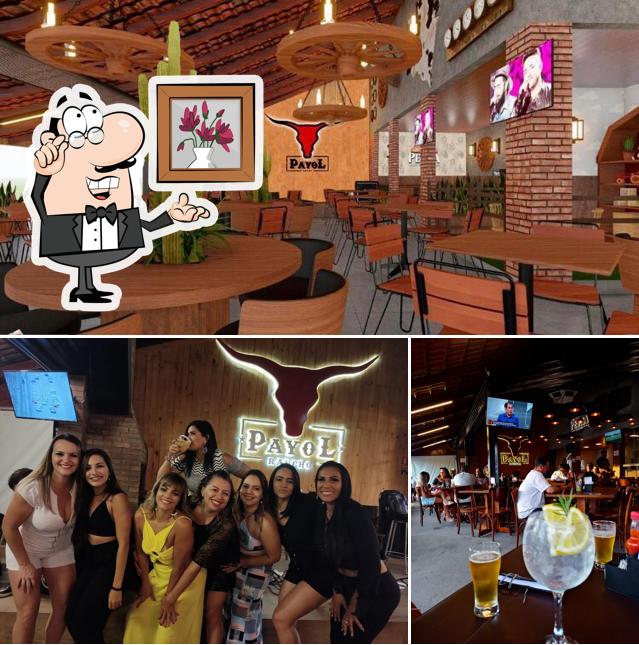 O interior do Rancho Payol Gastro Bar Happy Hour e Shows Ao Vivo