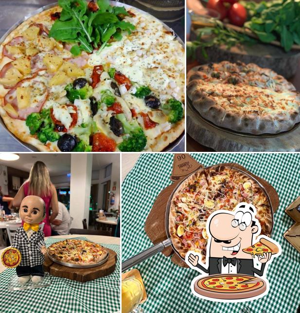 Experimente diferentes estilos de pizza