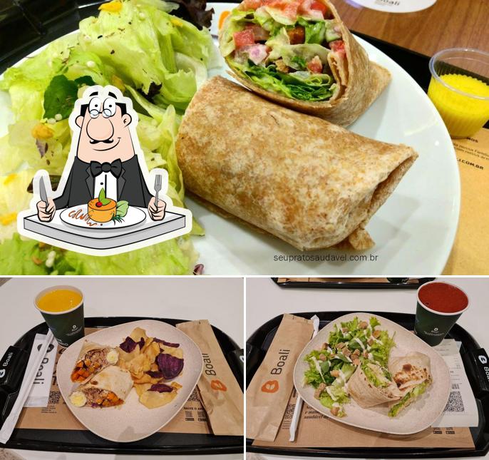 Comida em BOALI - Alimentação Saudável - Restaurante de Saladas, Wraps, Crepes, Bowls, Burritos, Sanduíches, Sucos e Sobremesas