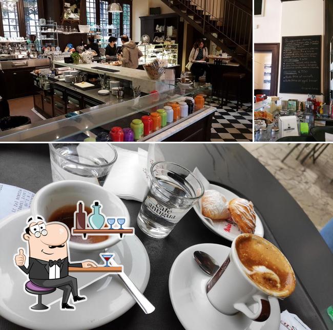 Estas son las fotos que muestran interior y pizarra en Caffè Pasticceria Palumbo