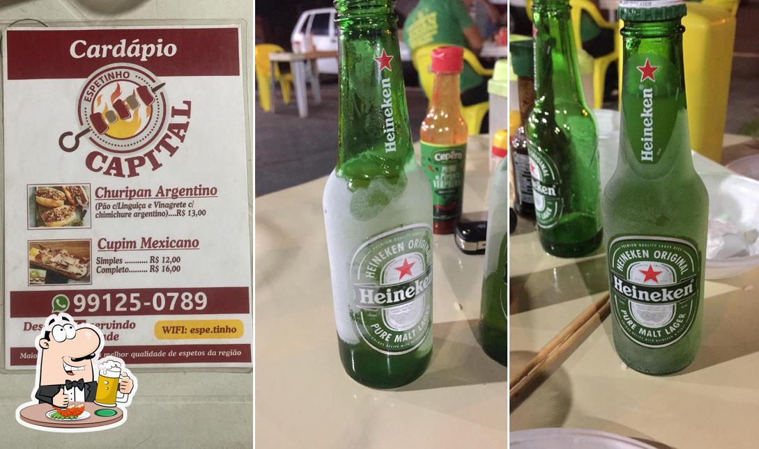 Desfute uma tulipa de cerveja leve ou escura