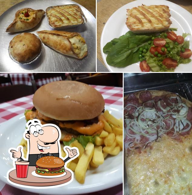 Try out a burger at Julios Pizzaria