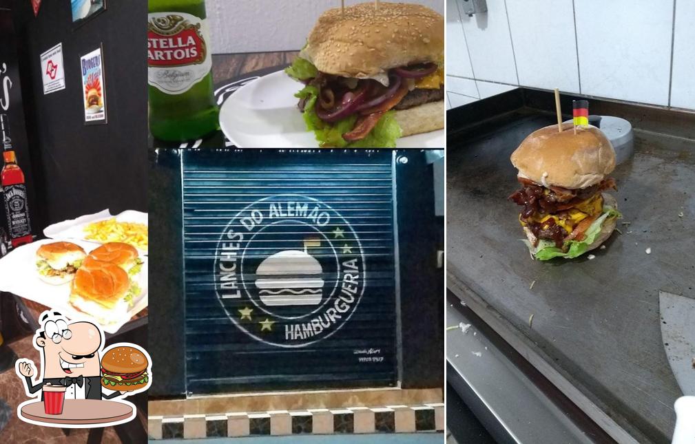 Experimente um hambúrguer no Lanches do Alemão - Hamburgueria