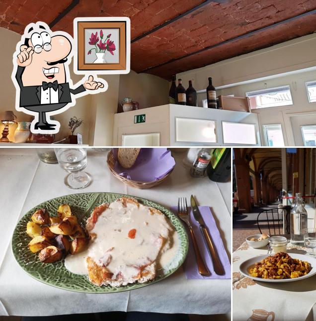Gli interni di Trattoria Casa Mia