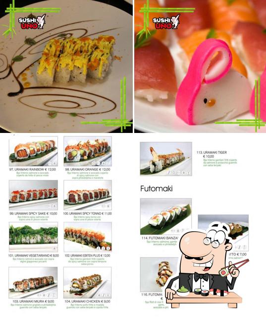 Ordina le diverse opzioni di sushi