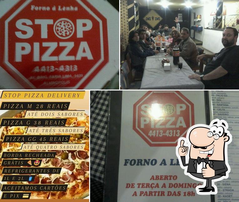 See this picture of Pizzaria STOP