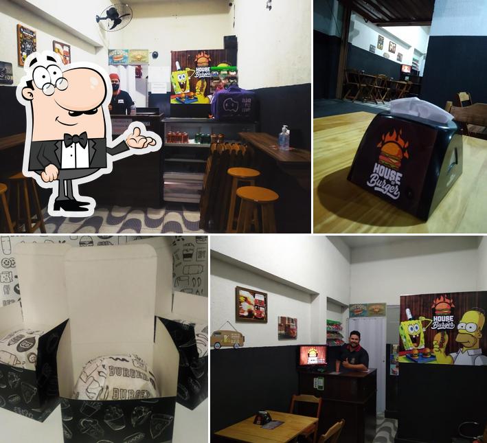 O interior do House of Burger