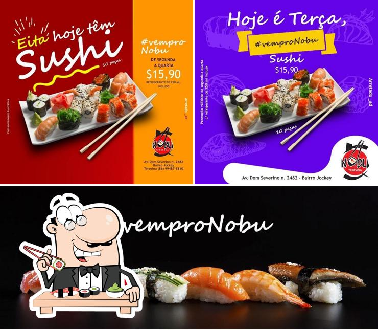 Elige uno de sus diferentes tipos de sushi