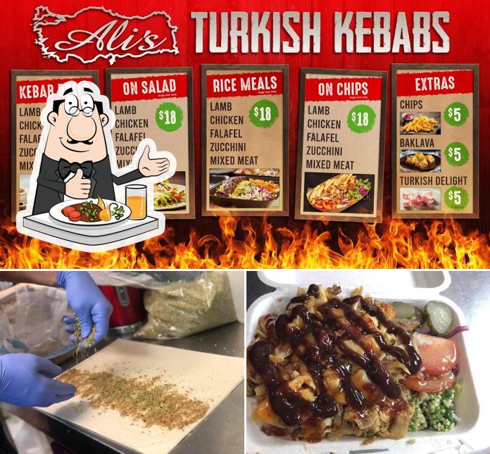 Platos en Ali's Turkish Kebabs