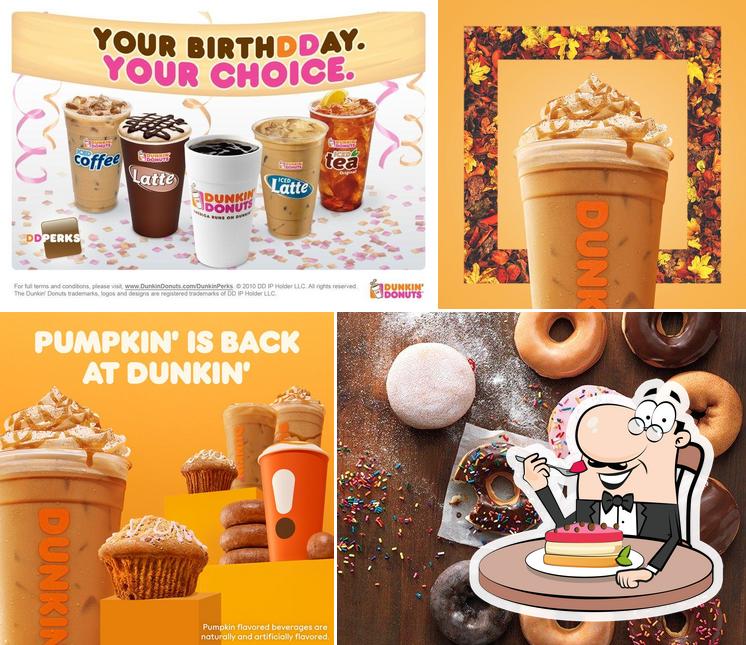 Dunkin' provides a variety of sweet dishes