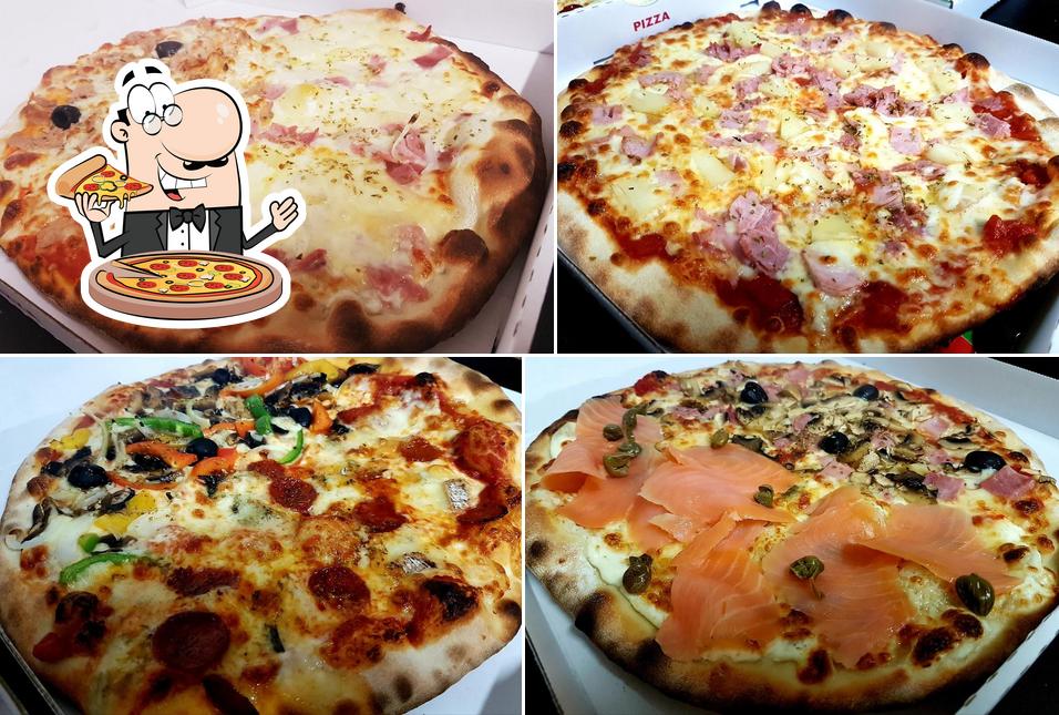 Prenez différents types de pizzas