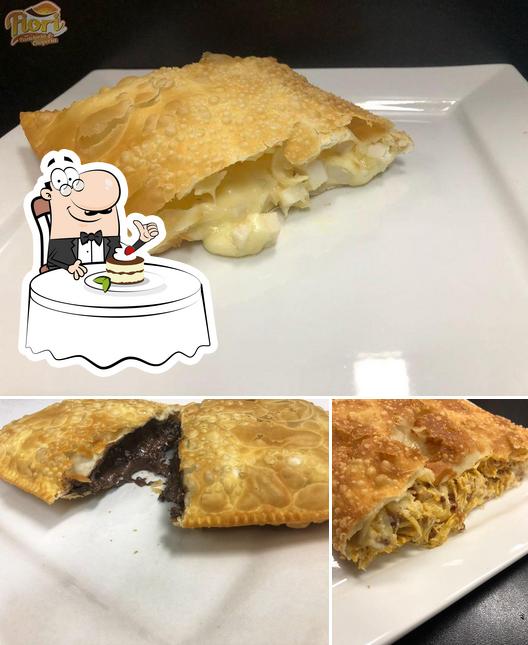 Fiori Pastelaria e Choperia Fraiburgo SC serve uma seleção de pratos doces