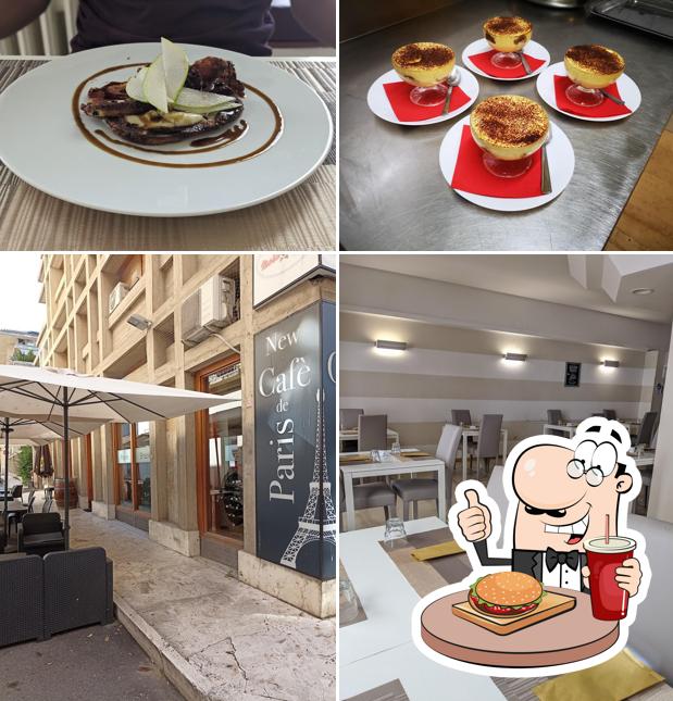 Ordina un hamburger a New Cafe' De Paris Teramo