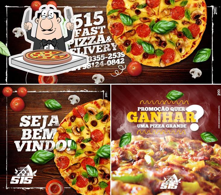 Escolha pizza no 515 Fast Pizza & Delivery Resende RJ