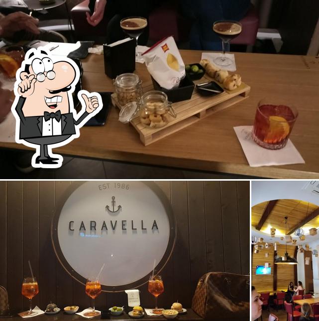 Guarda la foto che mostra la interni e cibo di Caravella Cafè & Spritits