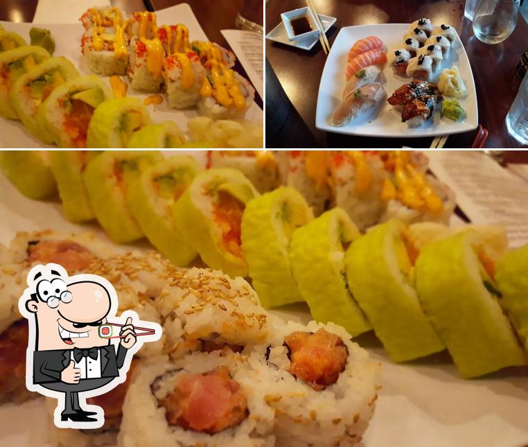 Sushi rolls are served at Kai Sushi