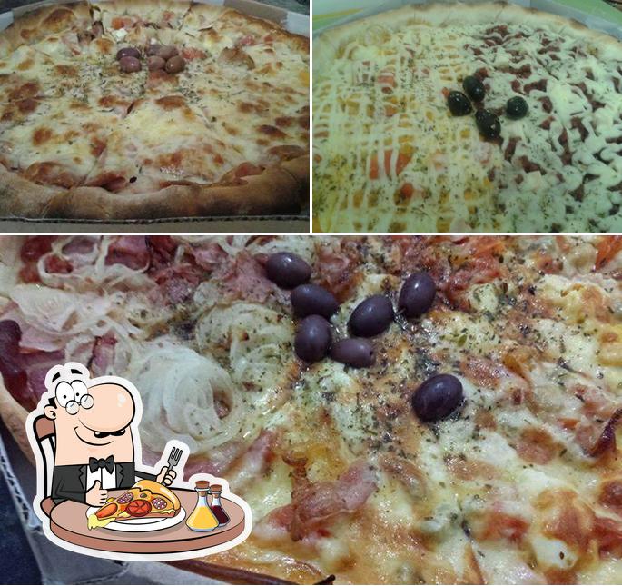 Escolha pizza no Donna Bell Pizzaria