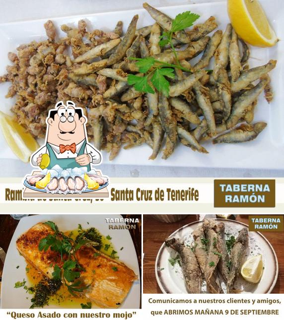 В "Taberna Ramón" вы можете заказать различные блюда с морепродуктами