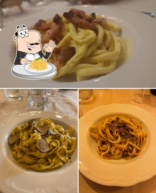 Spaghetti alla carbonara al Antica Trattoria dei Gemelli