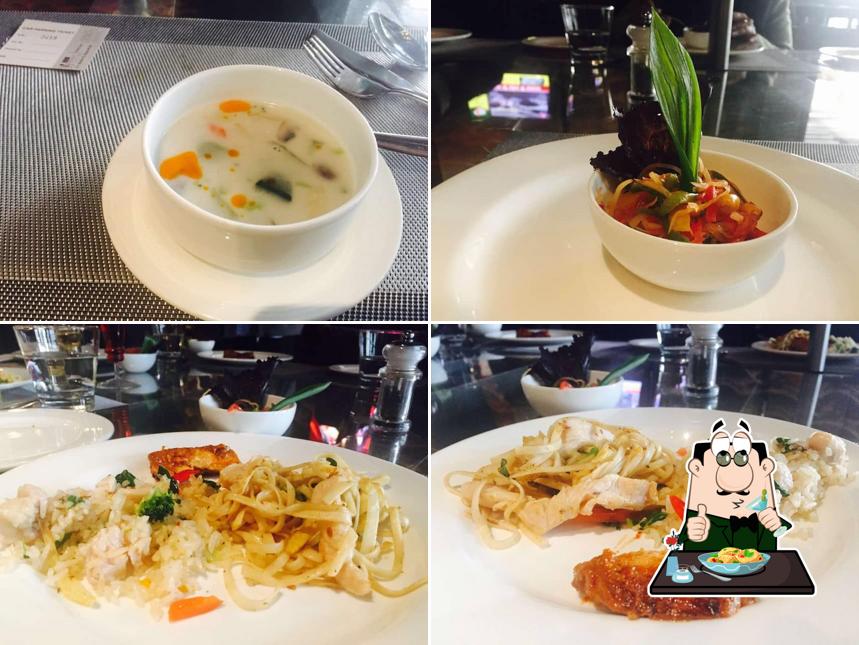 Food at Flluid Restaurant
