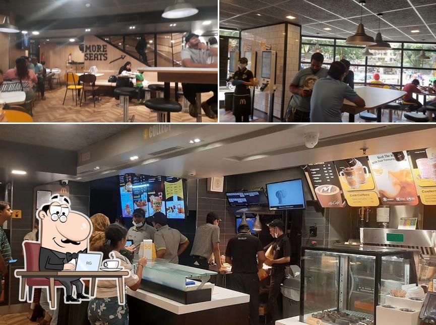 The interior of McDonald's
