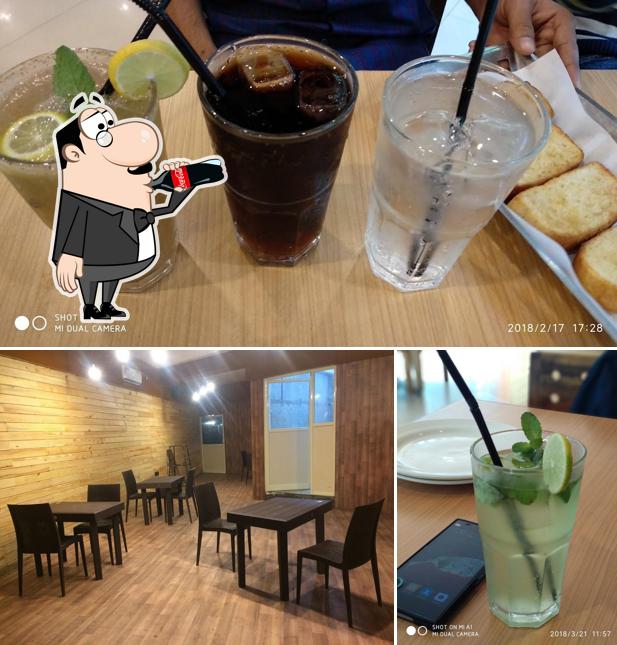 The picture of Flavorz’s drink and interior