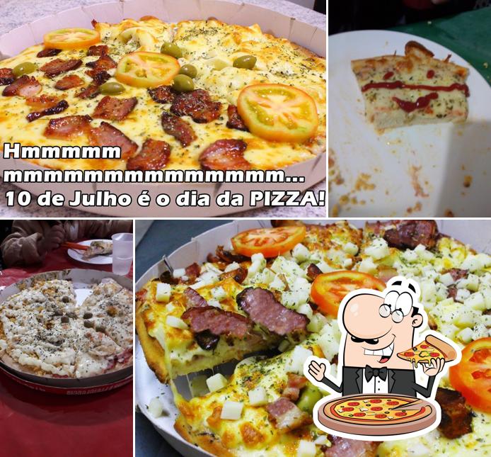 Peça diversos variedades de pizza