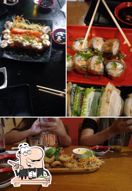 En Marume Culinária Japonesa e Brasileira, puedes tomar sushi
