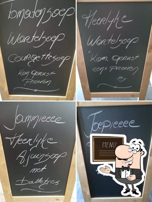 Découvrez le menu du jour sur le tableau