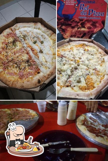 Peça diferentes tipos de pizza