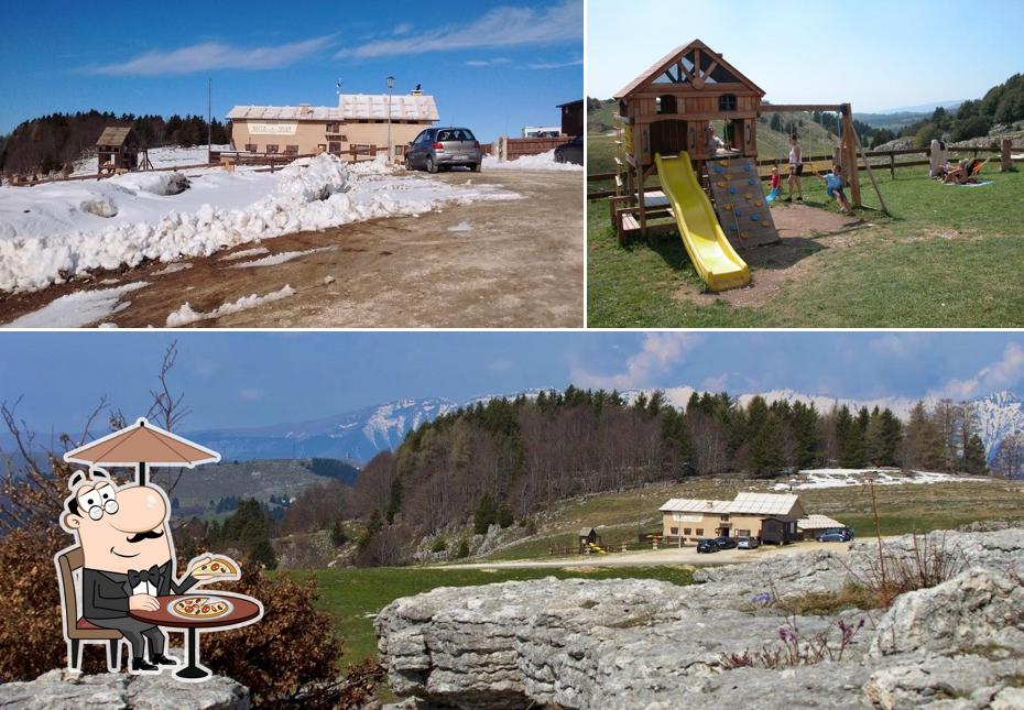 Questa è la immagine che raffigura la esterno e area giochi di Rifugio Bocca di Selva