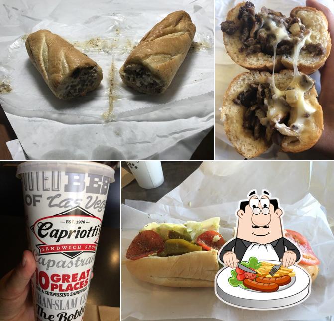 Food at Capriotti's Sandwich Shop