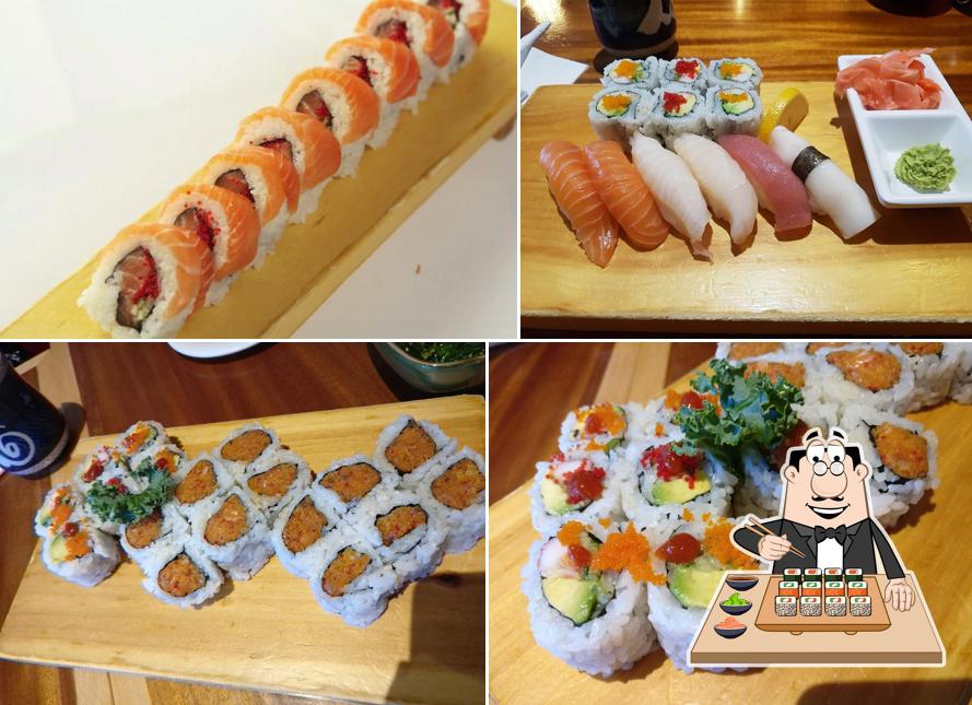 Sushi rolls are served at DOKKAEBI Japanese restaurant