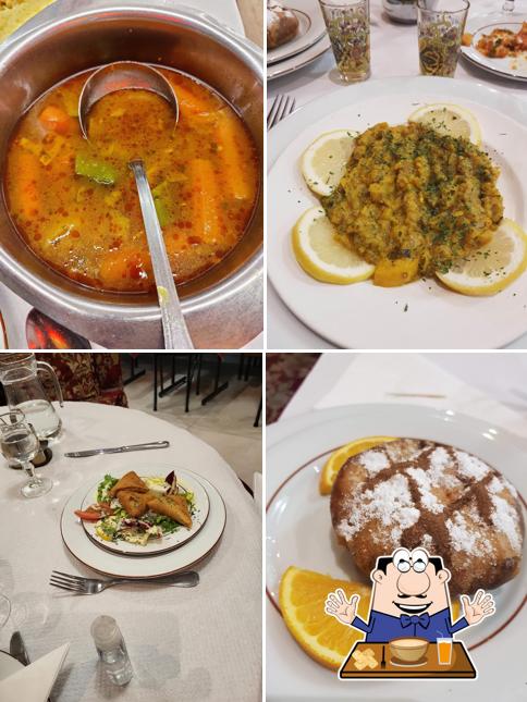 Food at Le Palais du Maroc