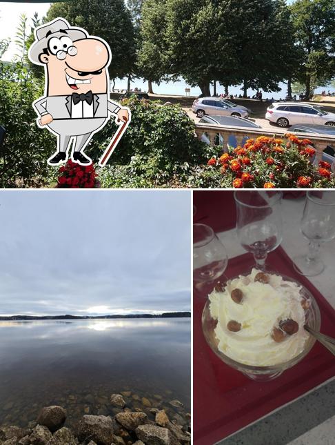 Voici la photo indiquant la extérieur et dessert sur Restaurant pizzeria la Presqu île