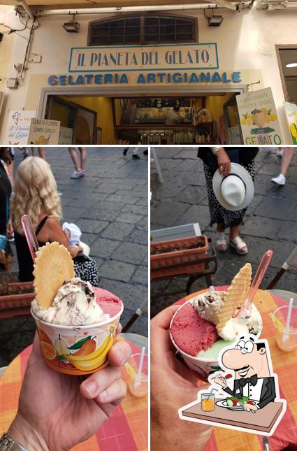 Questa è la foto che mostra la cibo e esterno di Il Pianeta Del Gelato