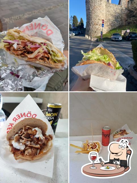 Panino con maiale stirato al Shan kebab & fast food