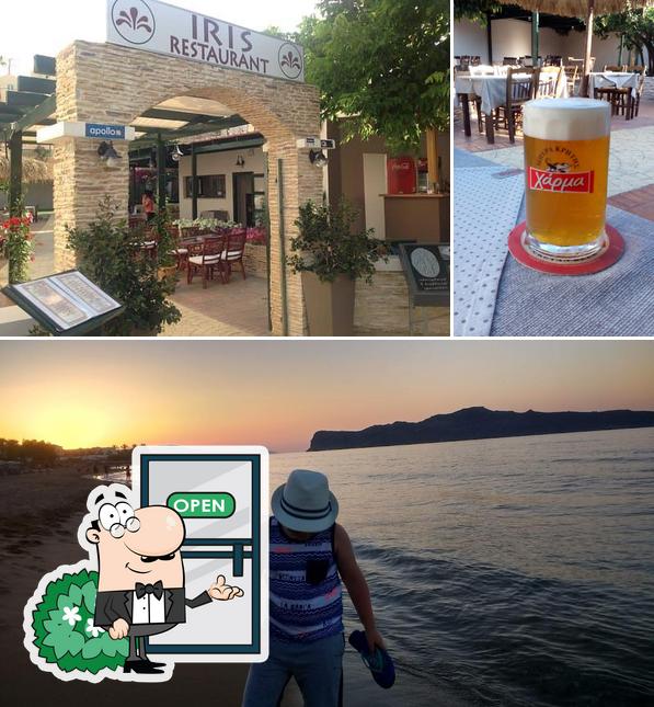 The restaurant's exterior and beer