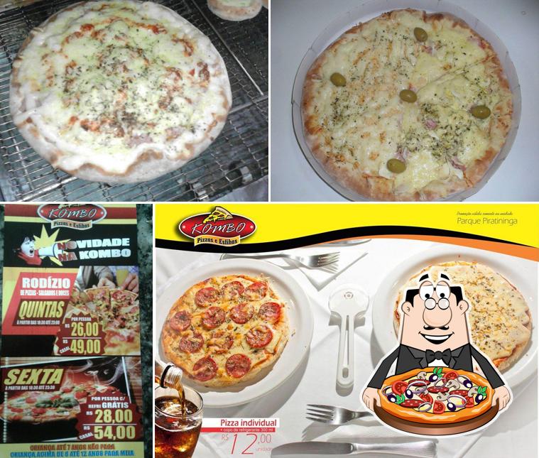 Experimente pizza no Kombo Pizzas e Esfihas