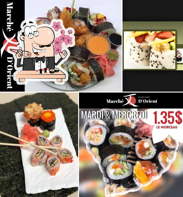 Commandez de nombreuses options de sushi