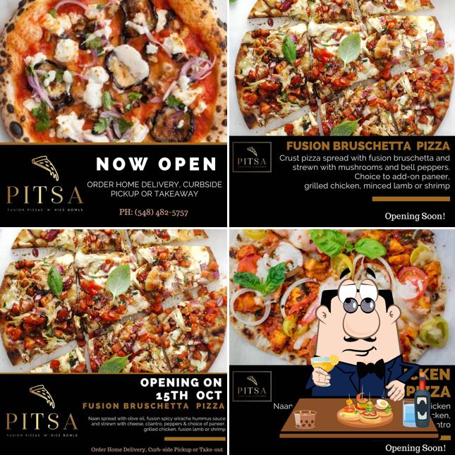 Bruchetas en PITSA - Fusion Pizzas 'n' Rice Bowls