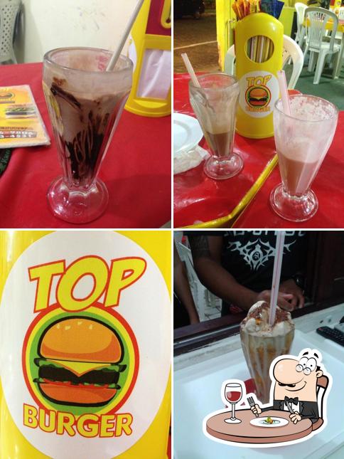 Mousse de chocolate em Top Burger