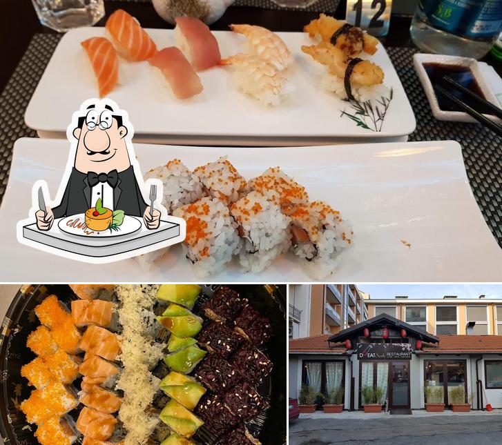 Questa è la immagine che presenta la cibo e esterno di Do Eat Sushi Restaurant