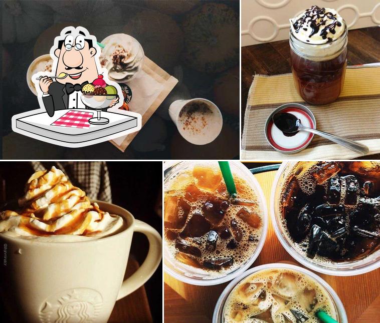 Starbucks offers a range of sweet dishes