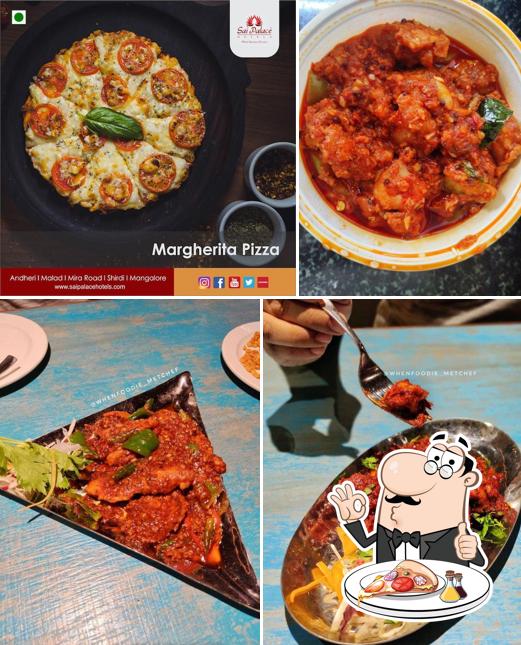Pick pizza at Hotel Sai Palace