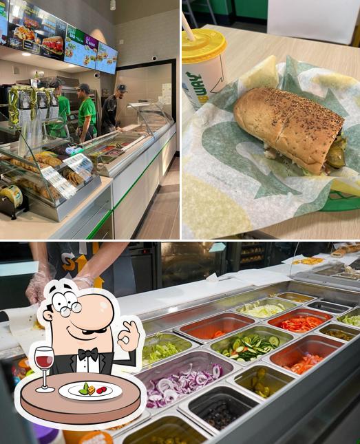 Tra le varie cose da Subway si possono trovare la cibo e interni