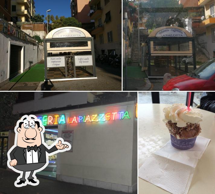 La foto di interni e esterno da Gelateria La Piazzetta