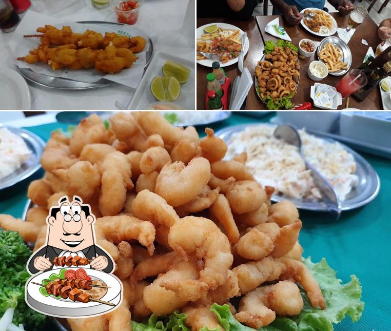 Comida em Espetinho de ouro choperia